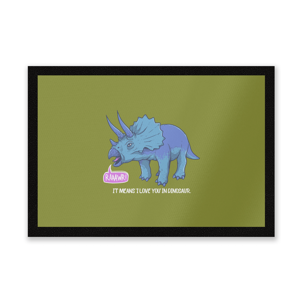 RAWR! It Means I Love You Entrance Mat