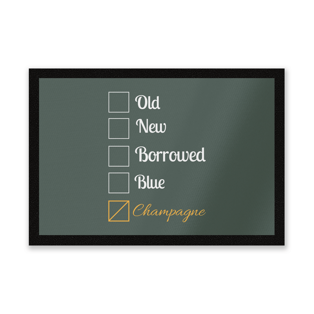 Champagne Tick Box Entrance Mat