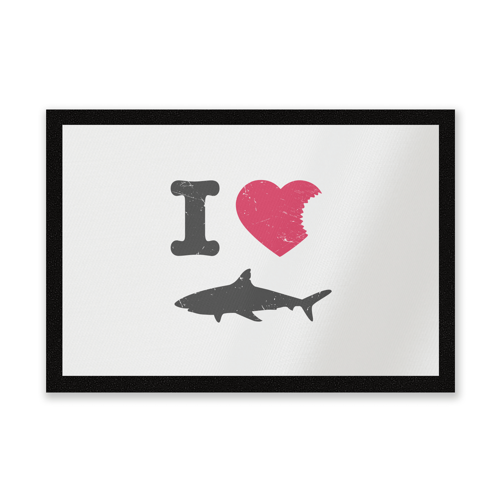 I Love Sharks Entrance Mat