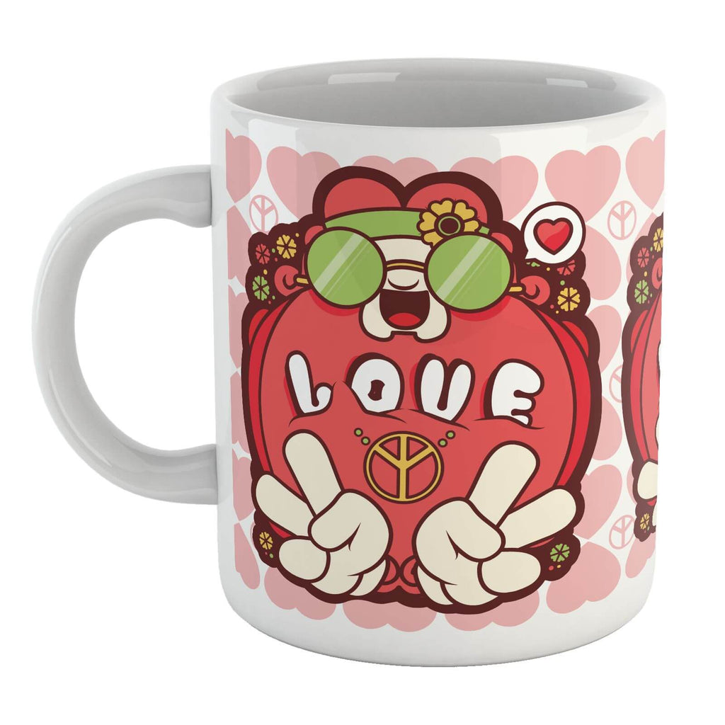 Hippie Love Cartoon Mug