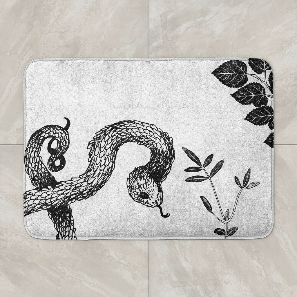 Snake And Botanicals Bath Mat