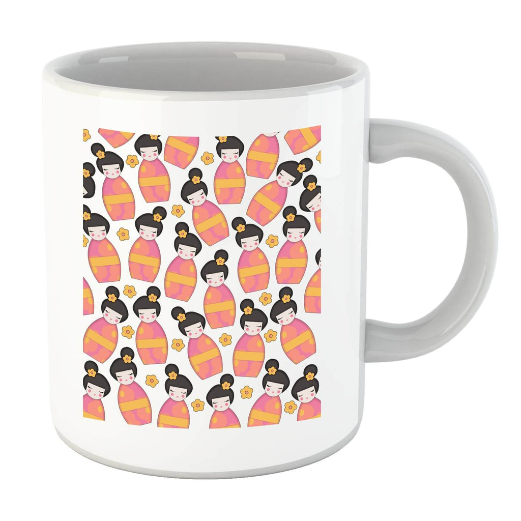 Day Time Geisha Scattered Pattern Mug