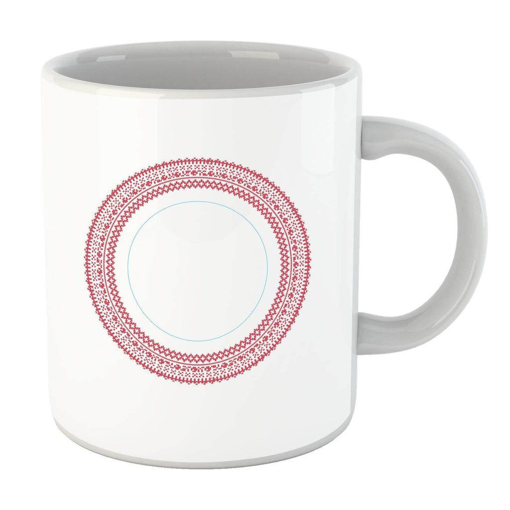 Knitted Circular Pattern Mug