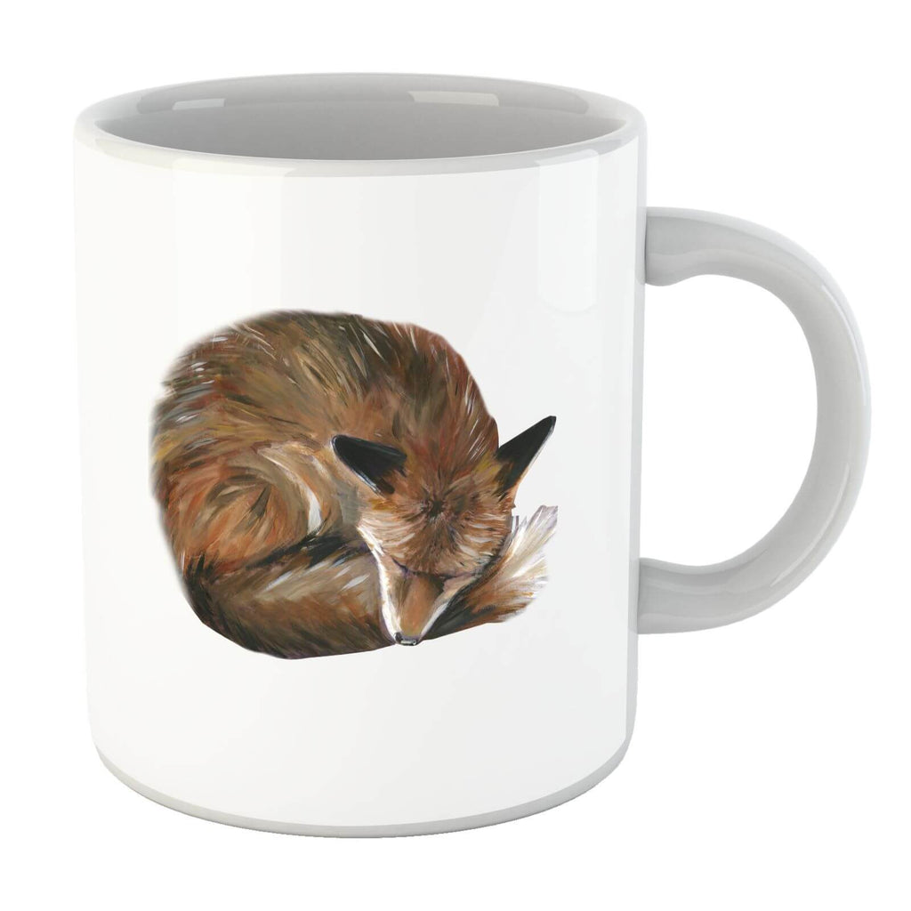 Curled Up Fox Mug