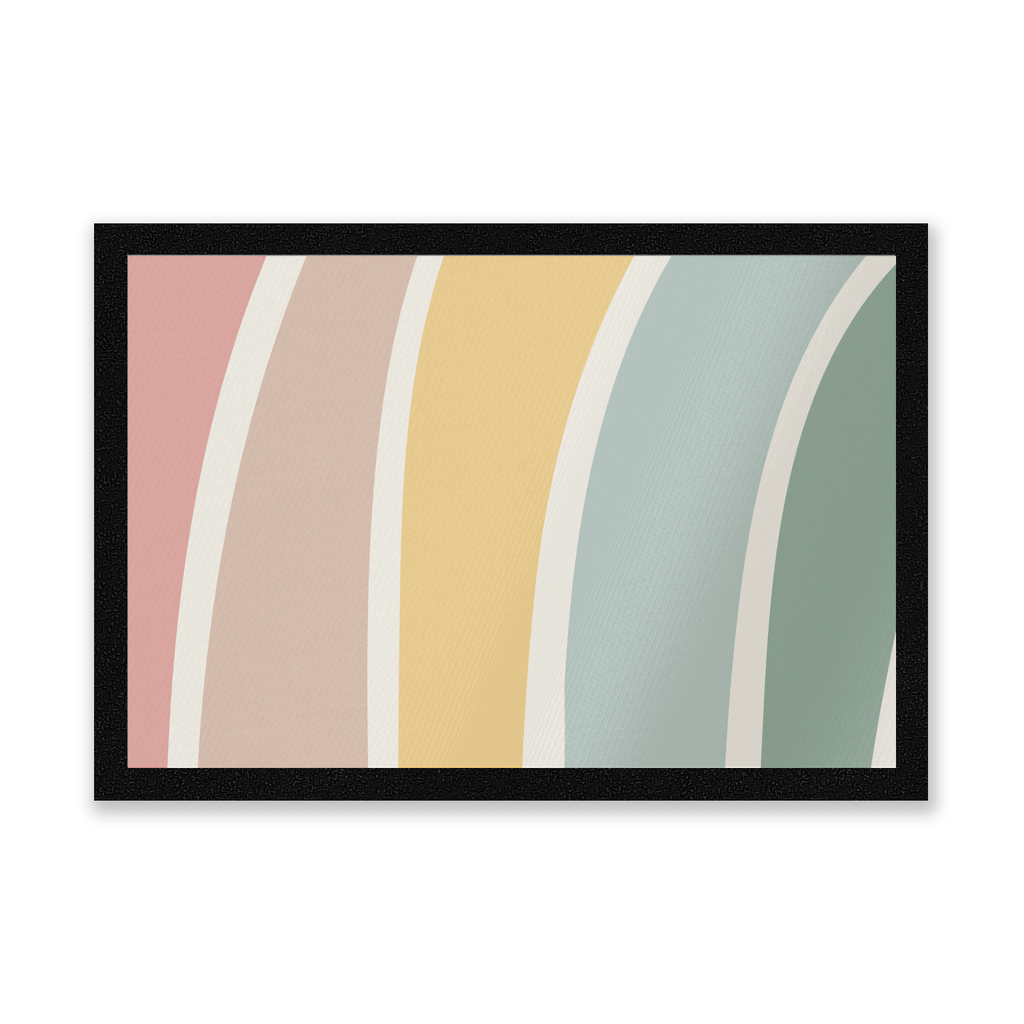 Rainbow Soft Stripes Entrance Mat