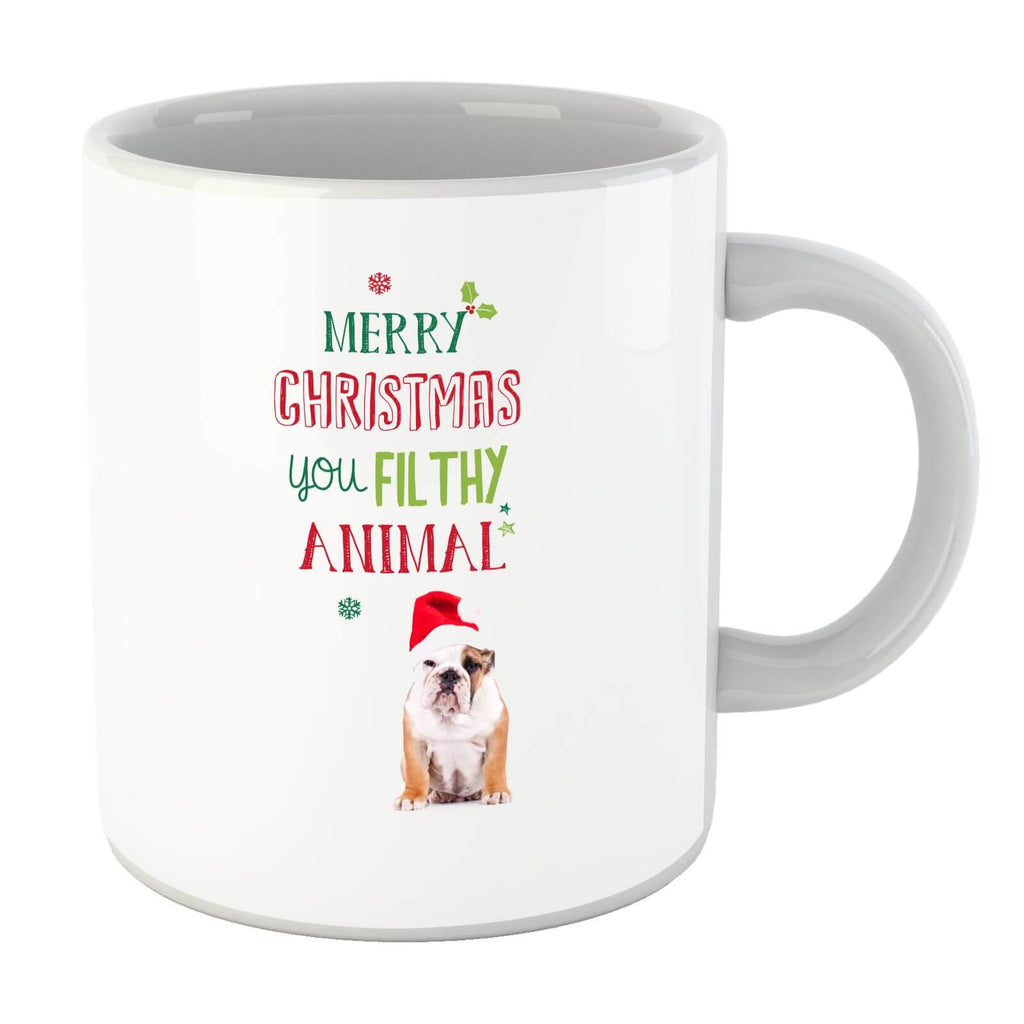 Merry Christmas bulldog Mug