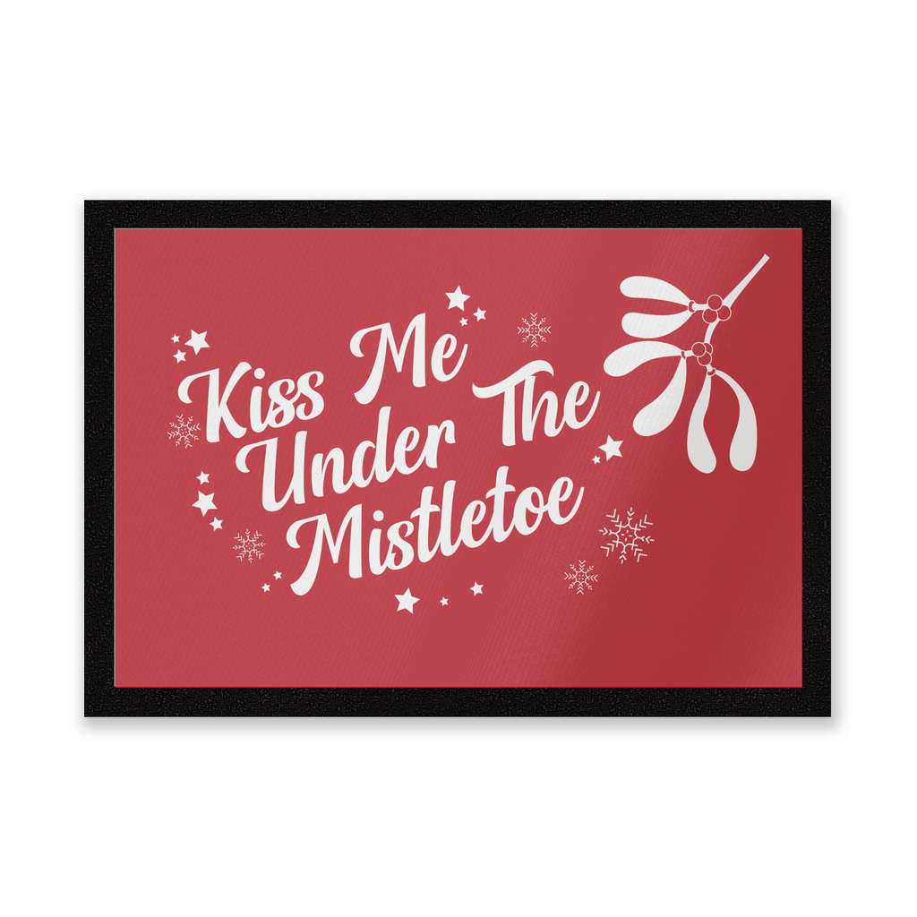 Kiss Me Under The Mistletoe Entrance Mat