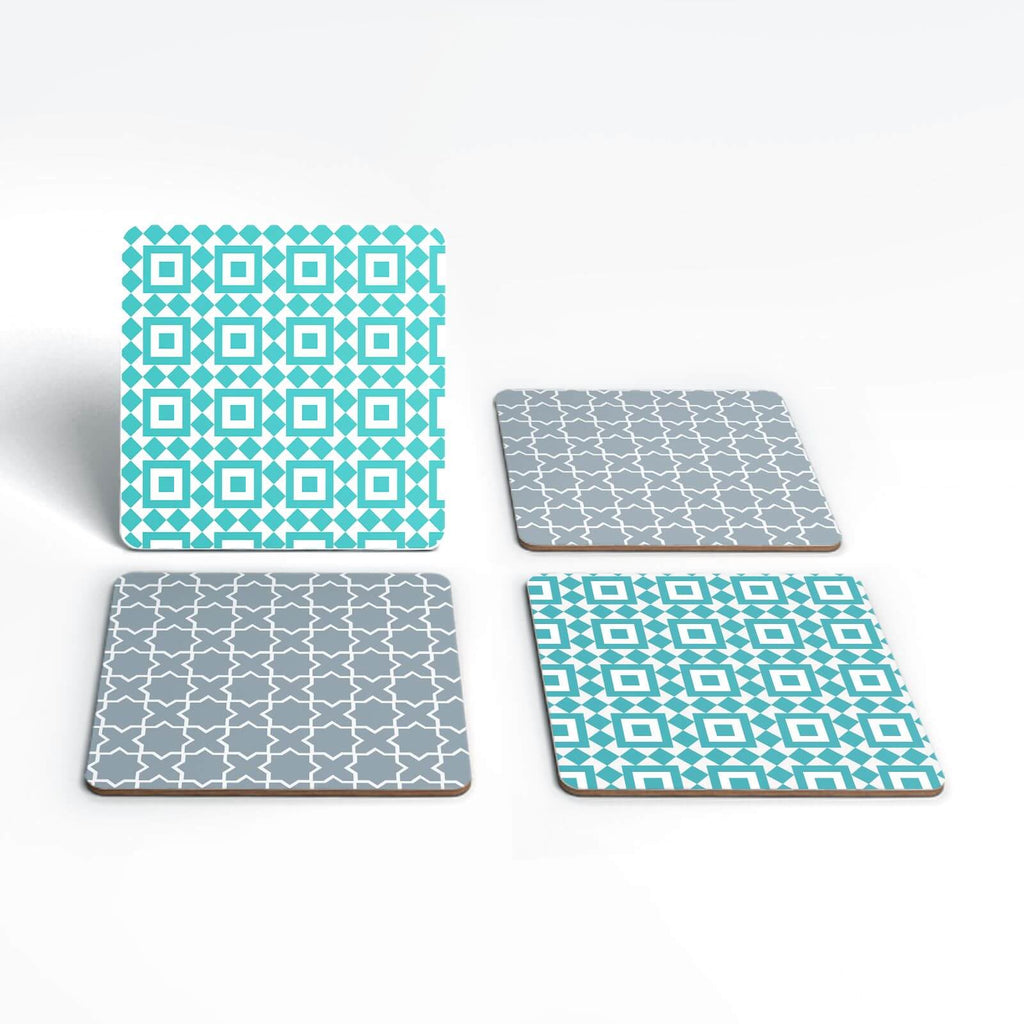 Cool Tone Small Tiles Coaster Set