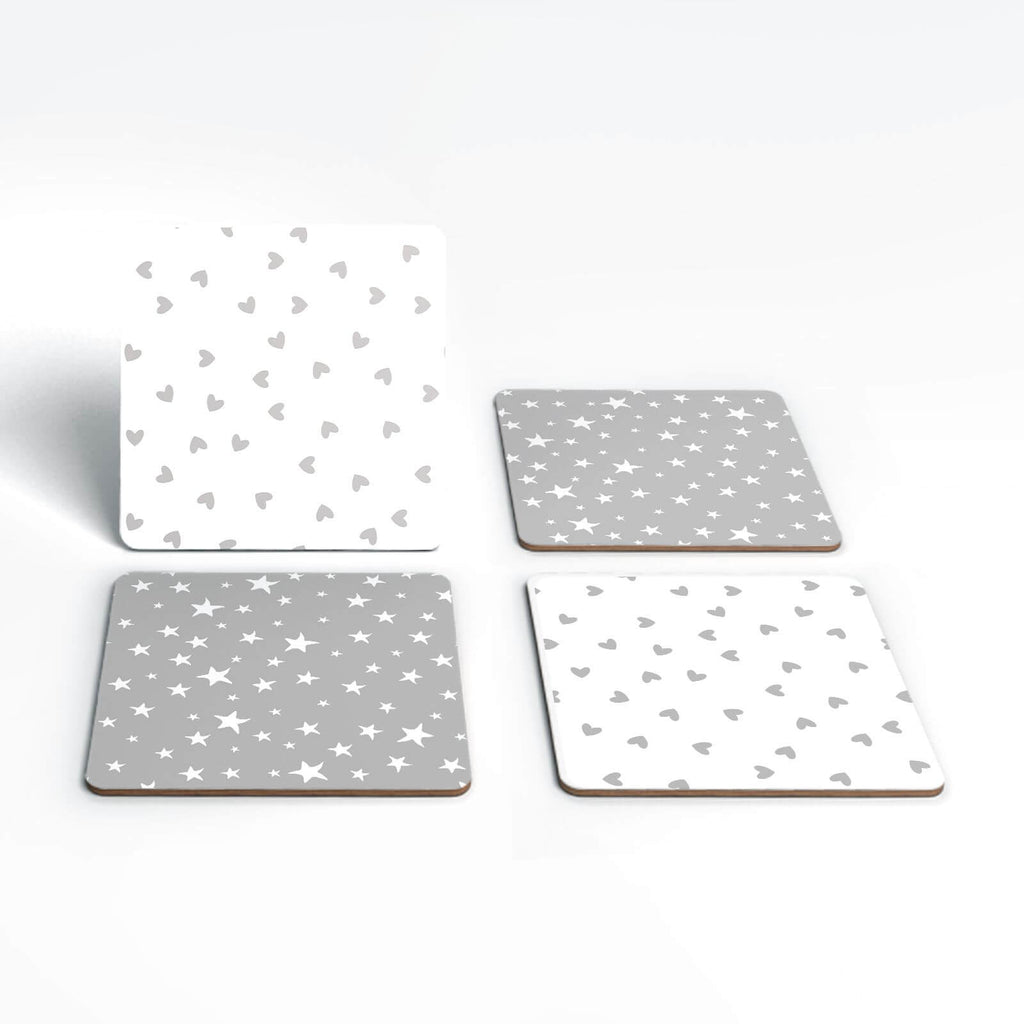 Hearts And Stars Coaster Set