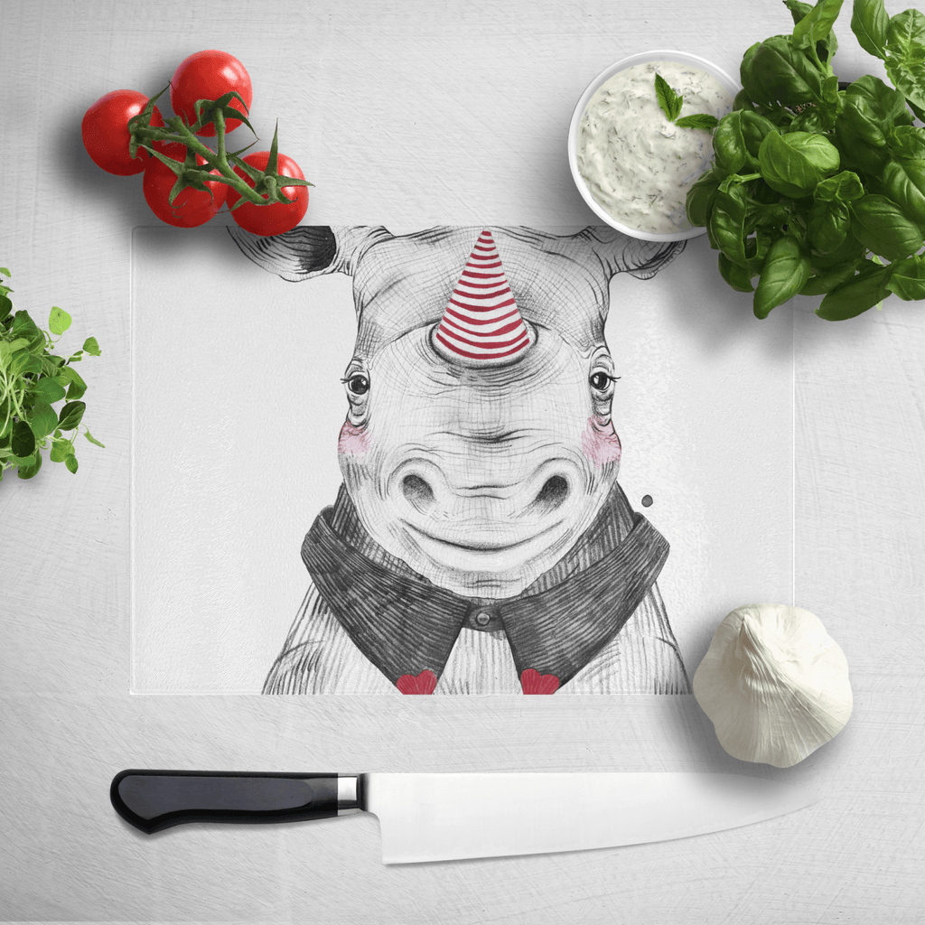 Clown Rhino Chopping Board