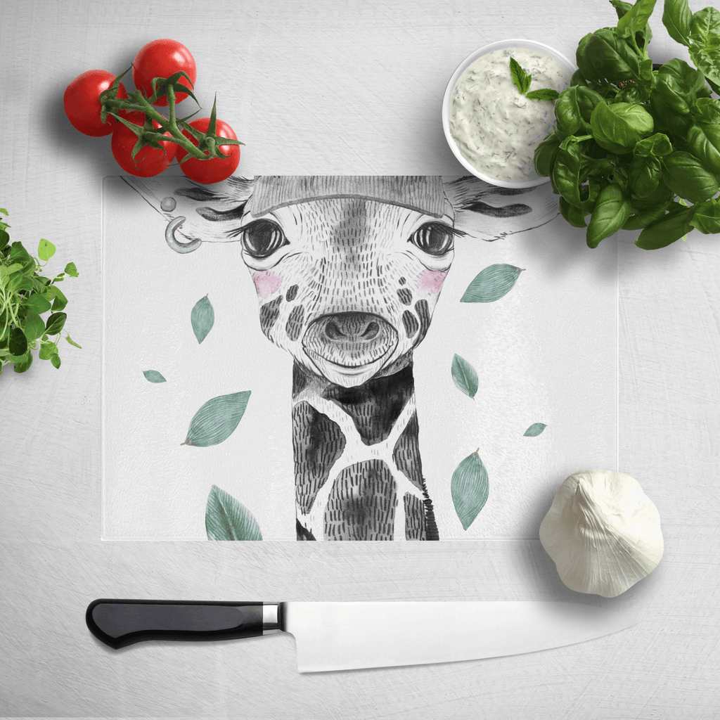 Rainbow Giraffe Chopping Board
