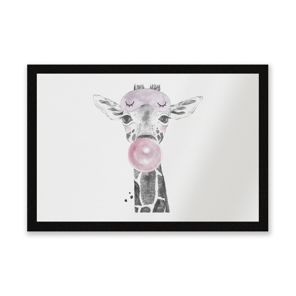 Bubblegum Giraffe Entrance Mat