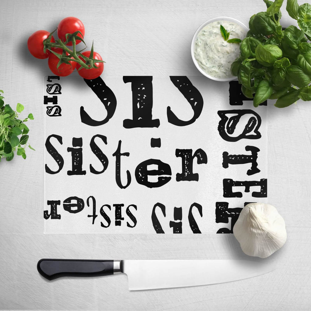 Vintage Sister Pattern Chopping Board