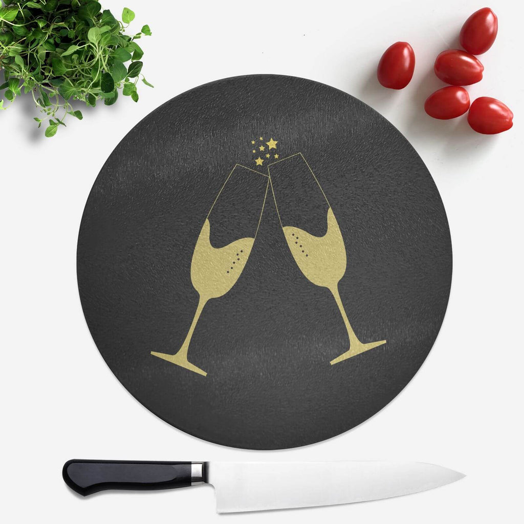 Cheers Round Chopping Board