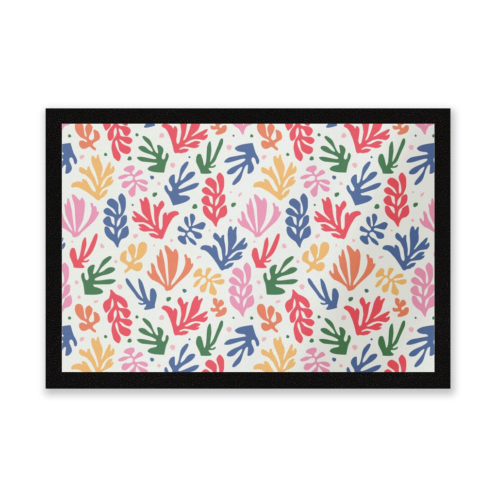 Rainbow Leaves Entrance Mat