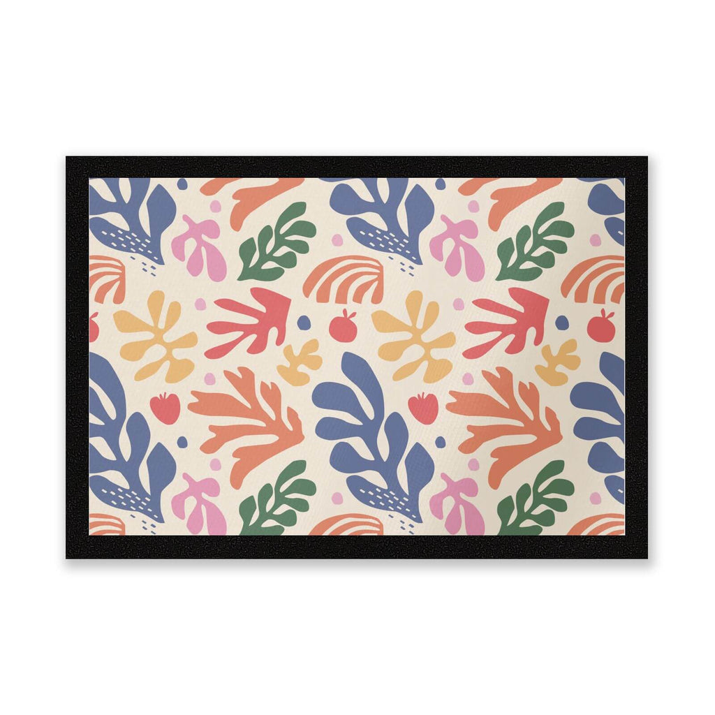 Nude Rainbow Leaves Entrance Mat