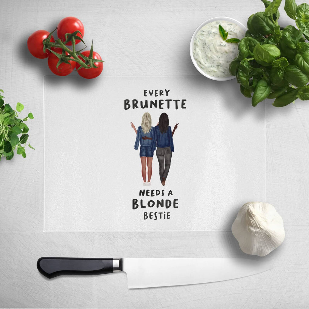 Pressed Flowers Every Brunette Needs A Blonde Bestie Chopping Board