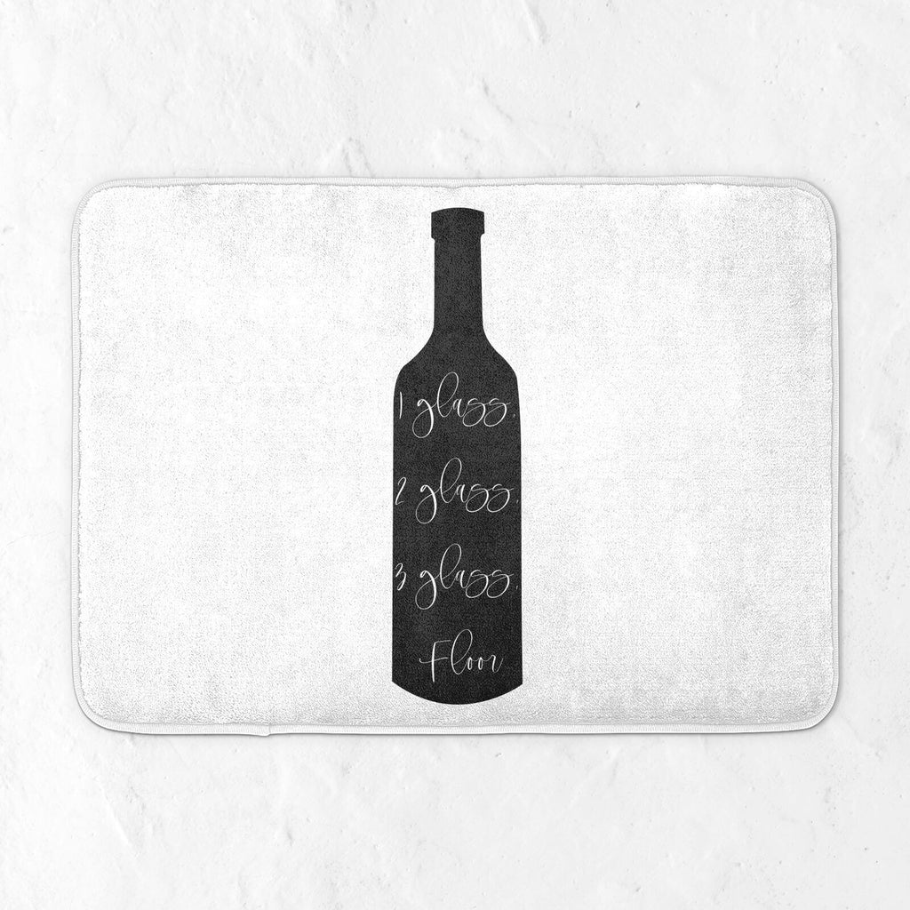 1 Glass, 2 Glass, 3 Glass, Floor. Bath Mat