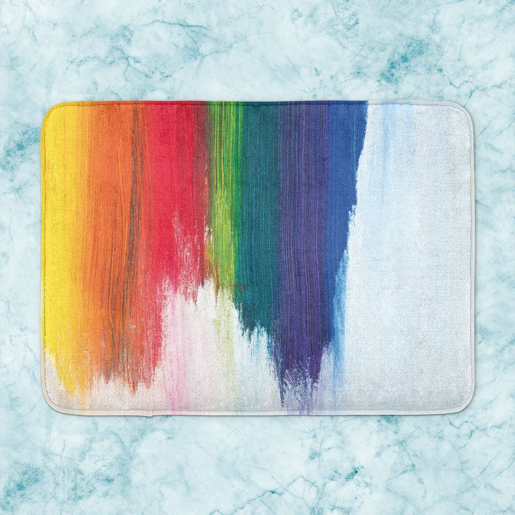 Rainbow Smudge Bath Mat