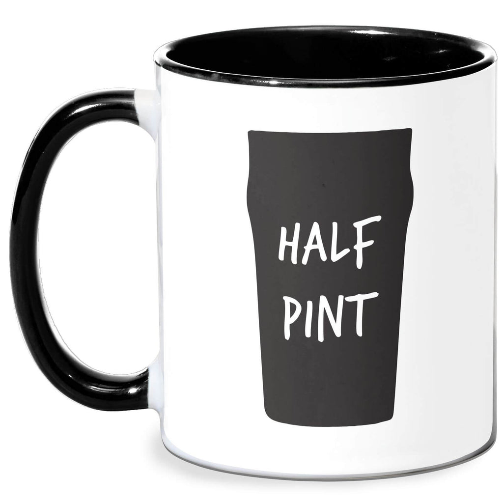 Half Pint Mug - White/Black