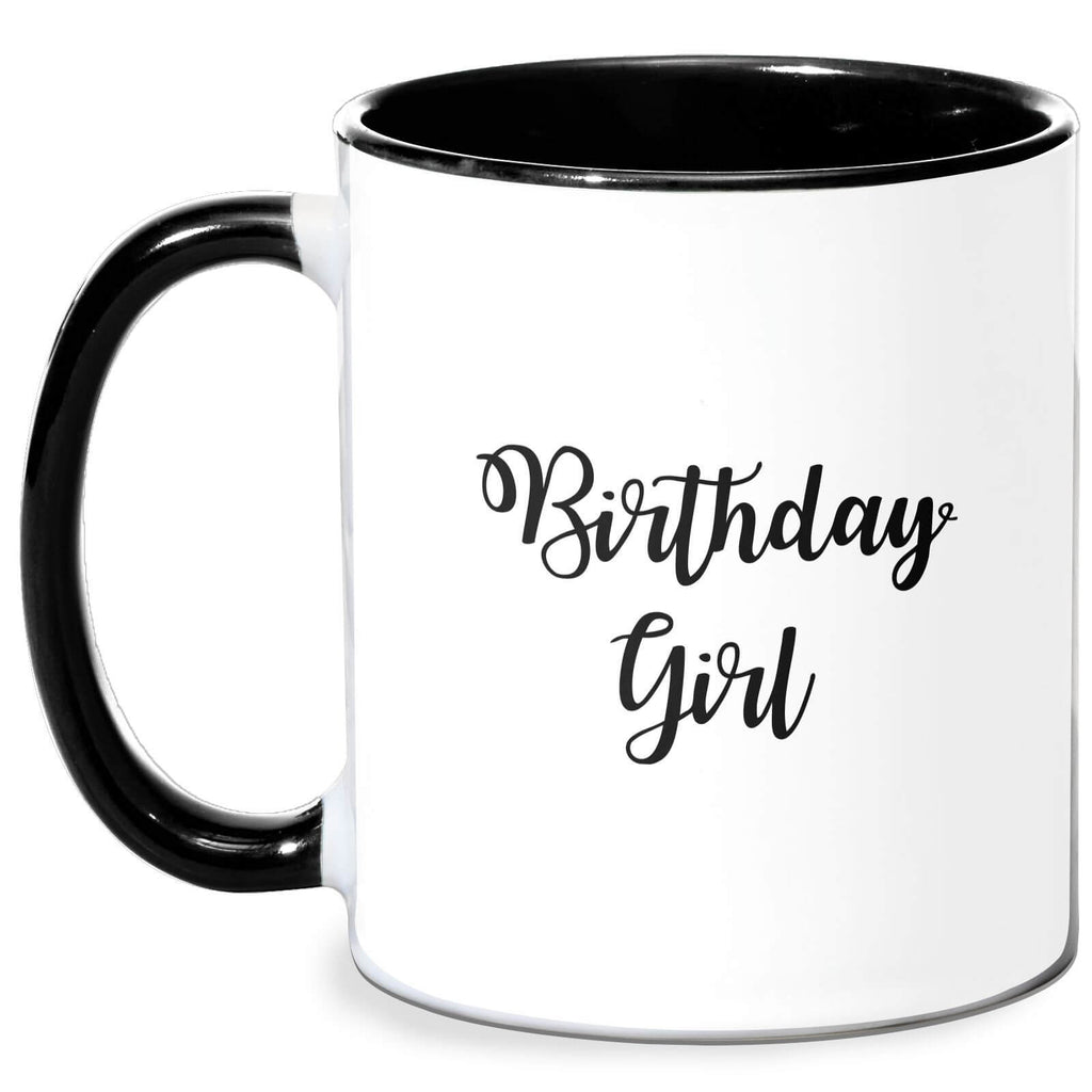 Birthday Girl Mug - White/Black