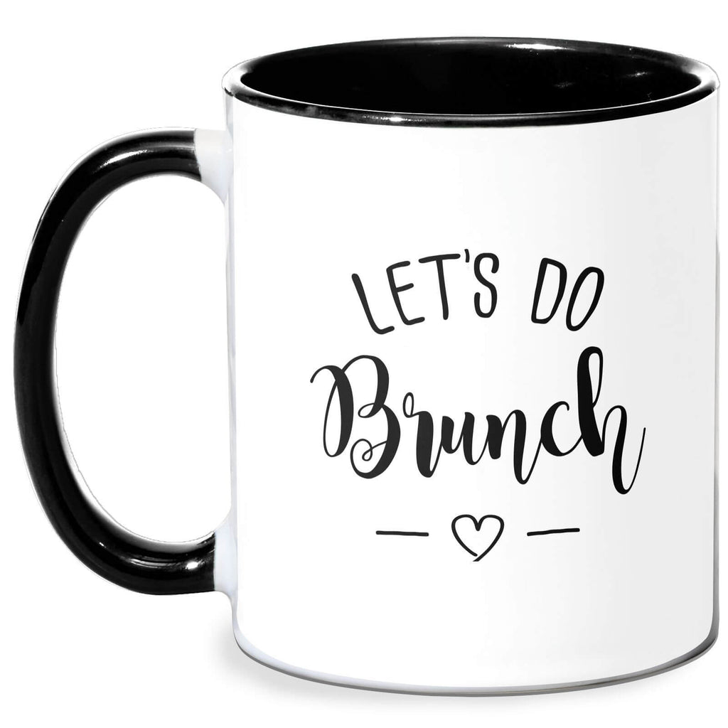 Lets Do Brunch Mug - White/Black