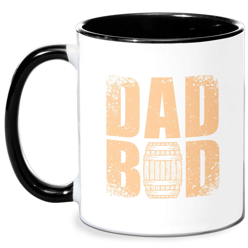 Dad Bod Mug - White/Black