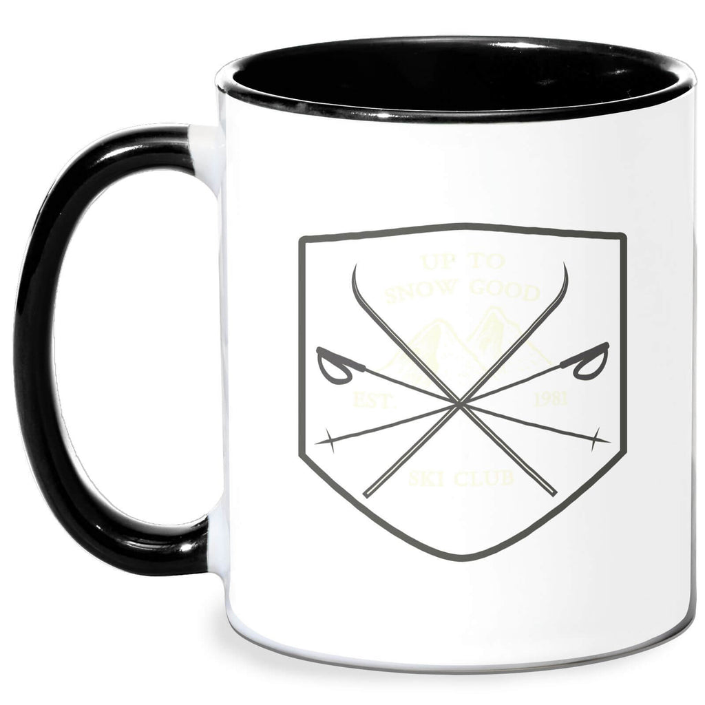 Up To Snow Good Mug - White/Black