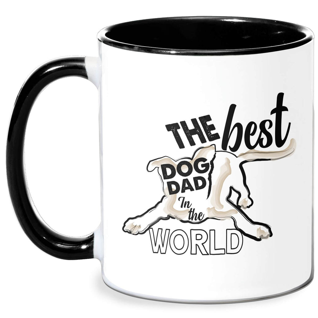 Dog Dad Mug - White/Black