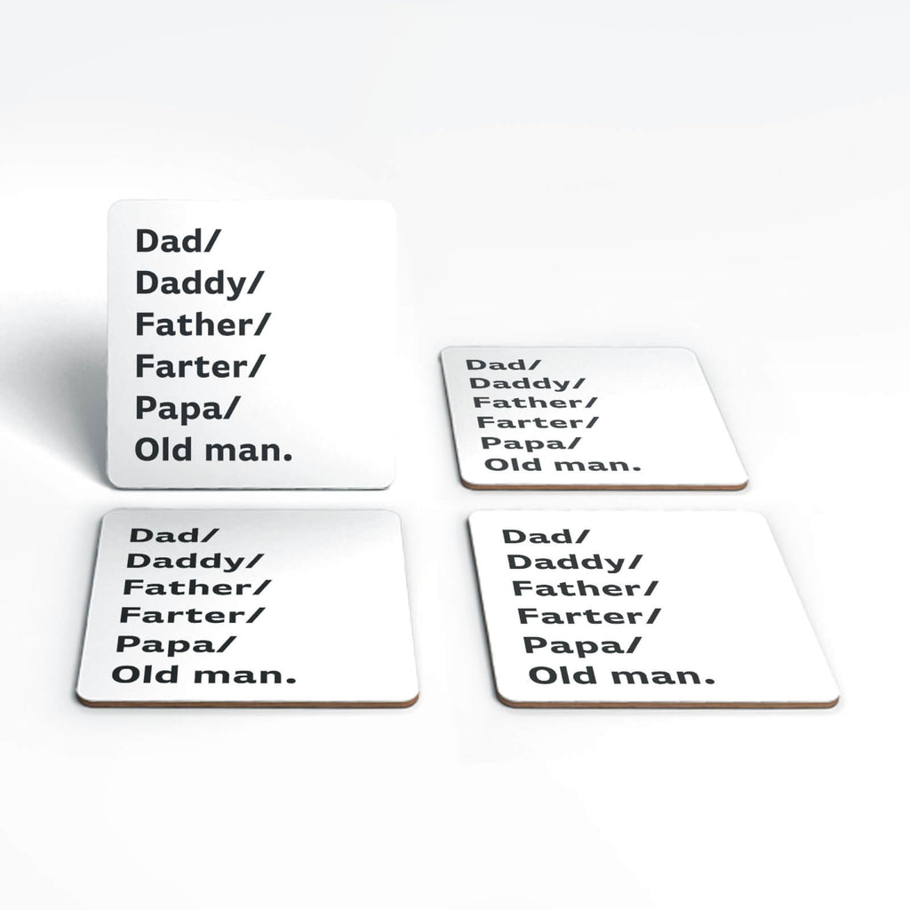Daddy/Dad/Father... Coaster Set