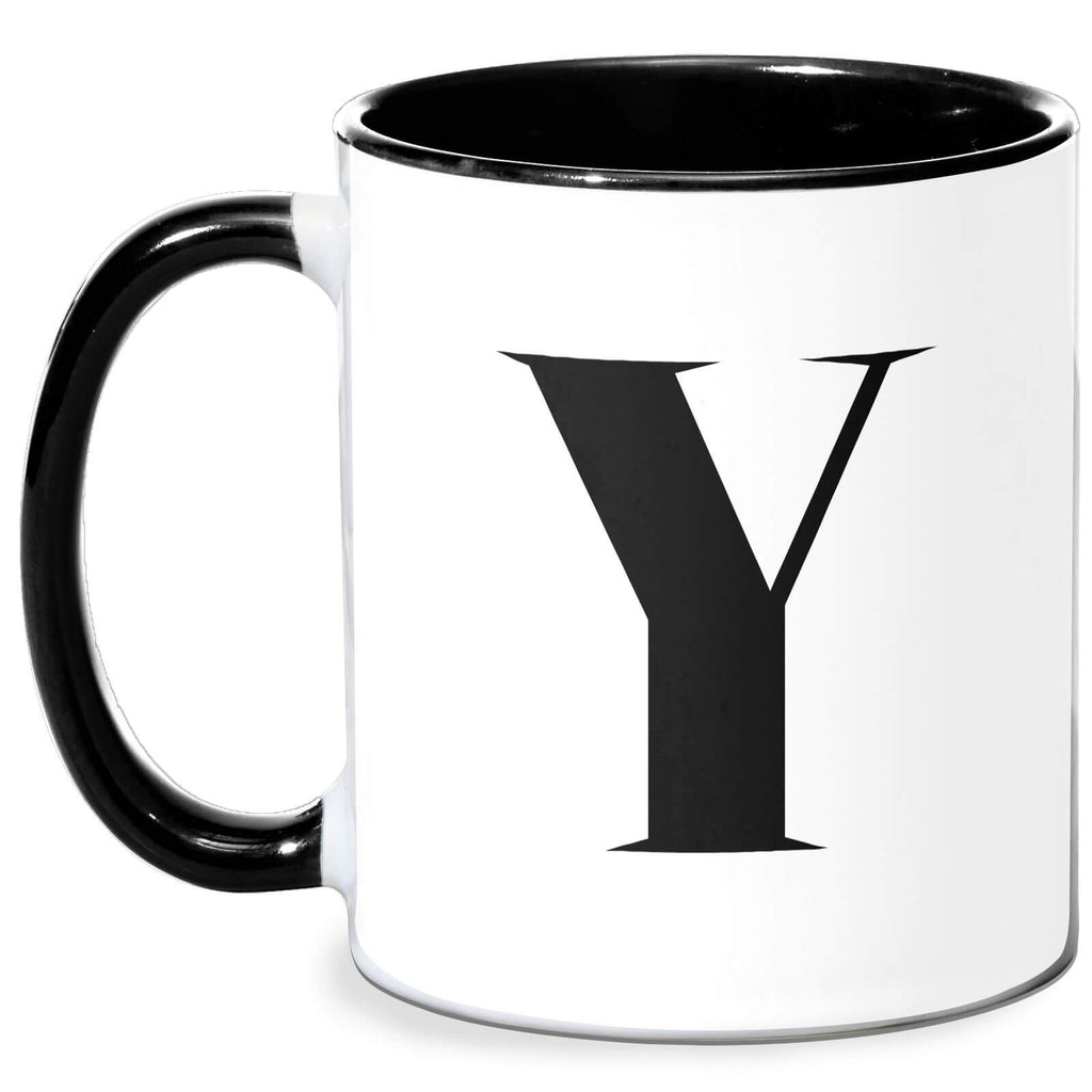 Y Mug - White/Black