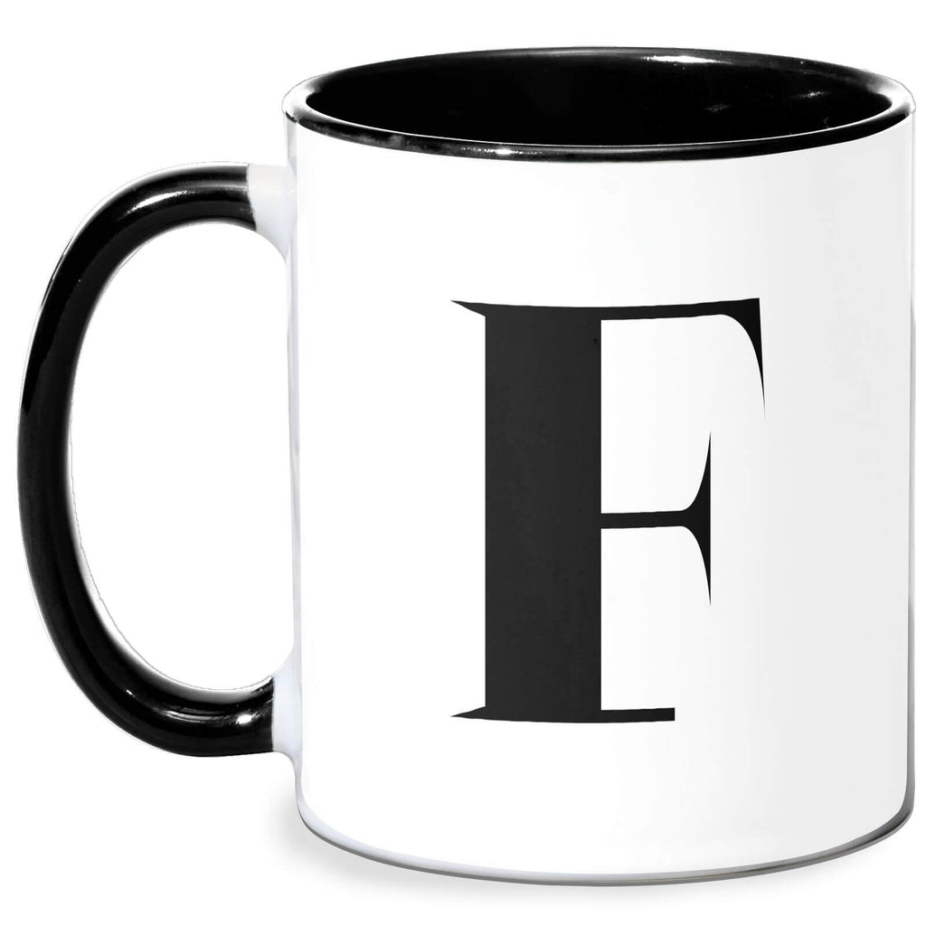 F Mug - White/Black