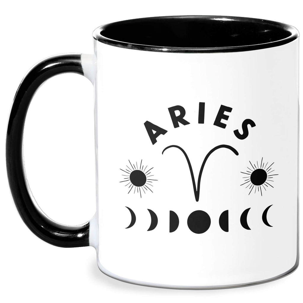 Aries Mug - White/Black