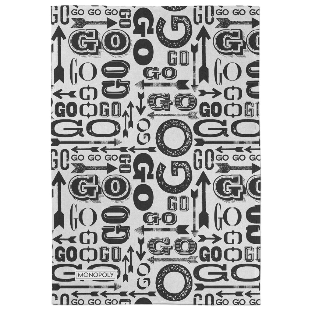 Monopoly Pass Go Tea Towel