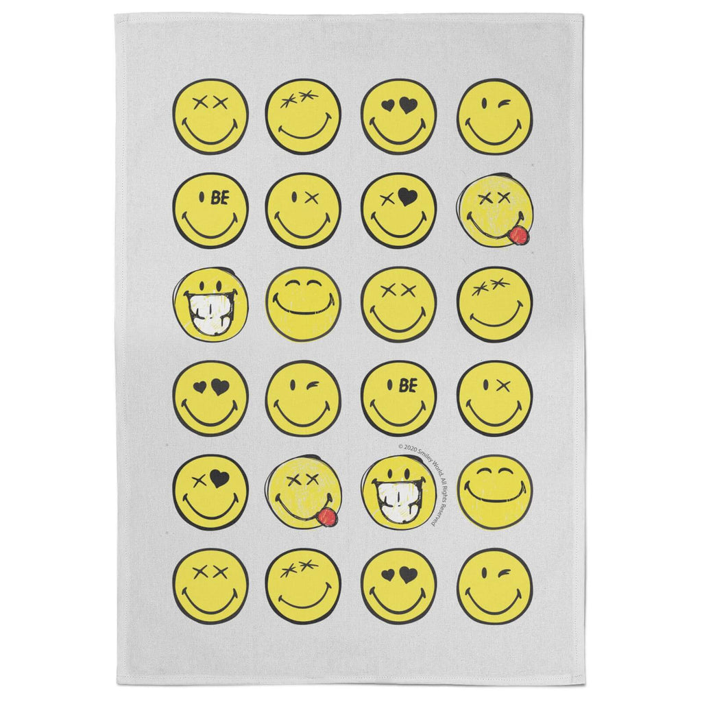 Smiley Multiple Smiles Tea Towel