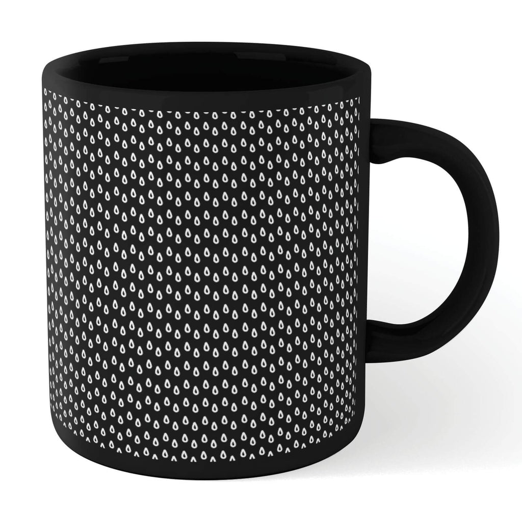 Raindrops Full Mug - Black