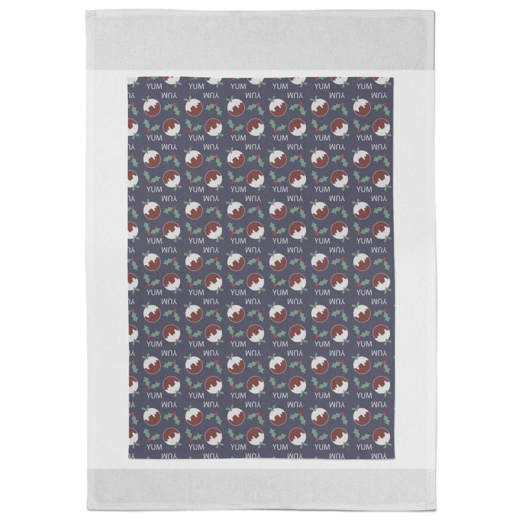 Christmas Pudding Yum Tea Towel
