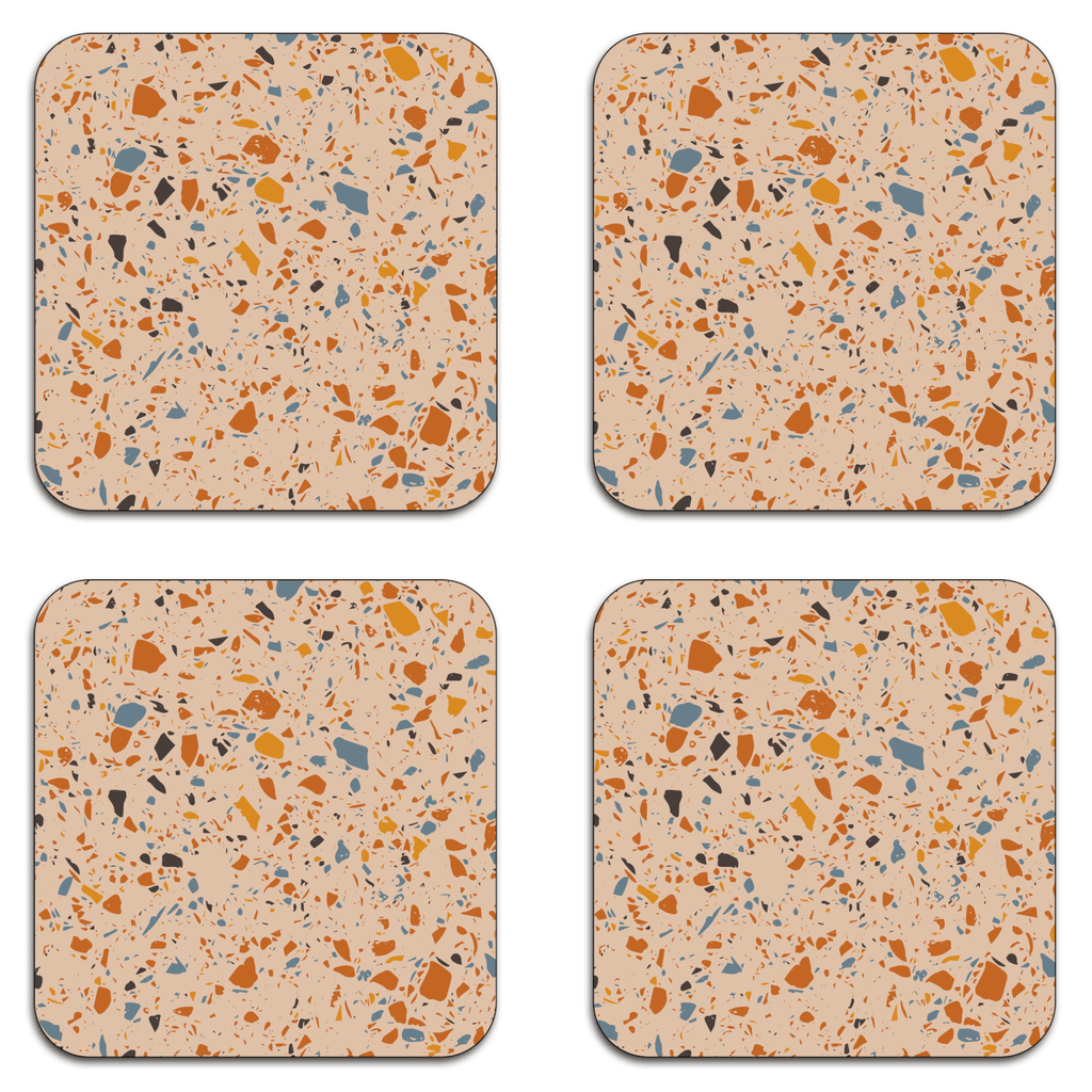 Autumn Terrazzo Coaster Set