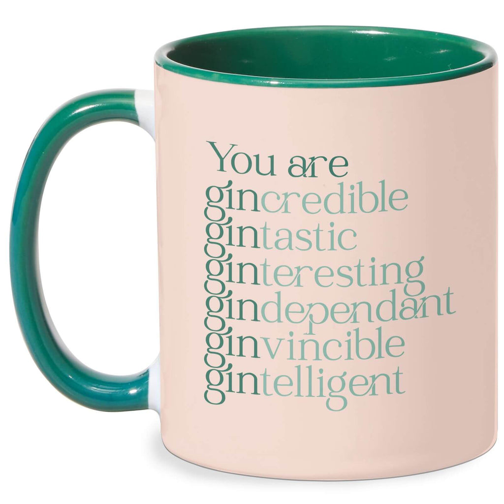 You Are Gin Credible Mug - White/Green
