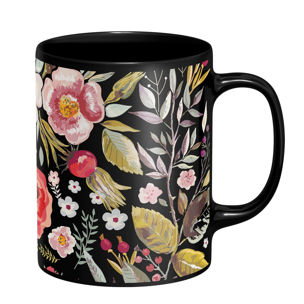 Flowers Mug - Black