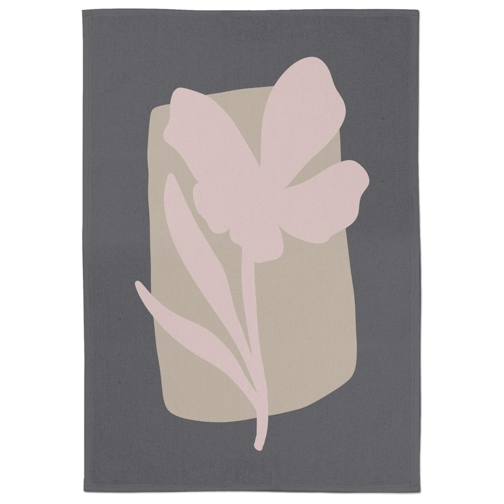 Abstract Natural Flower Tea Towel