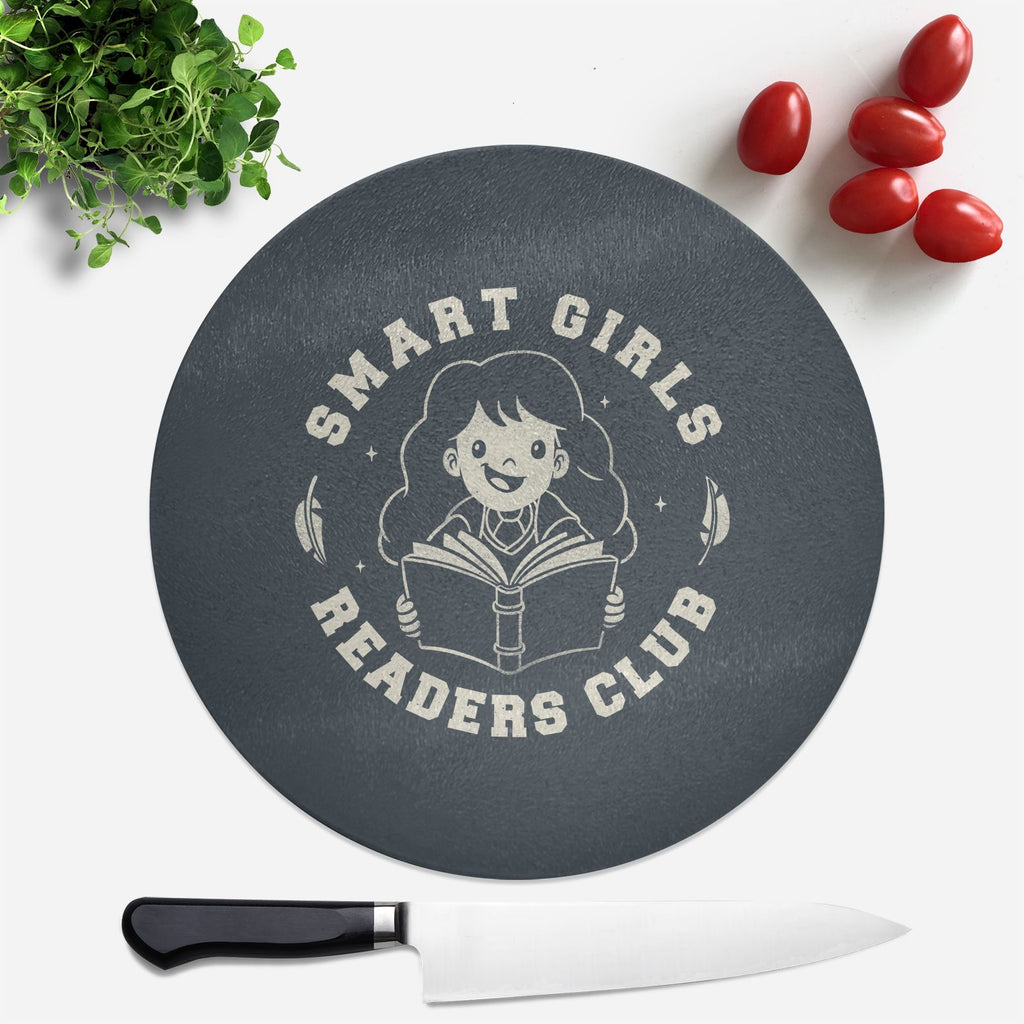 Smart Girls Readers Club Round Chopping Board