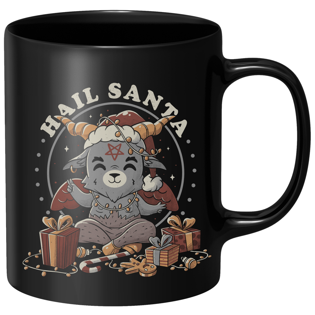 Hail Santa Mug - Black