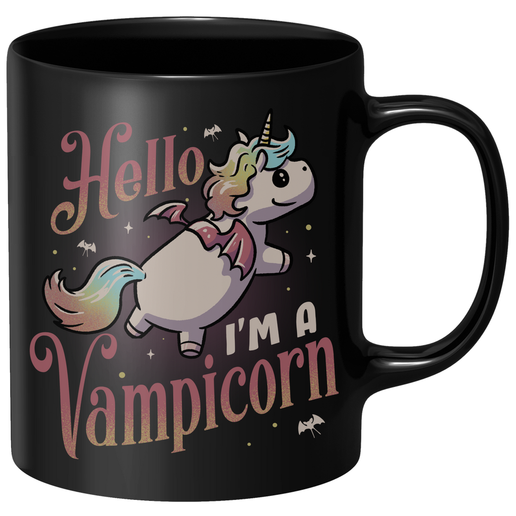 Hello, I'm A Vampicorn Mug - Black