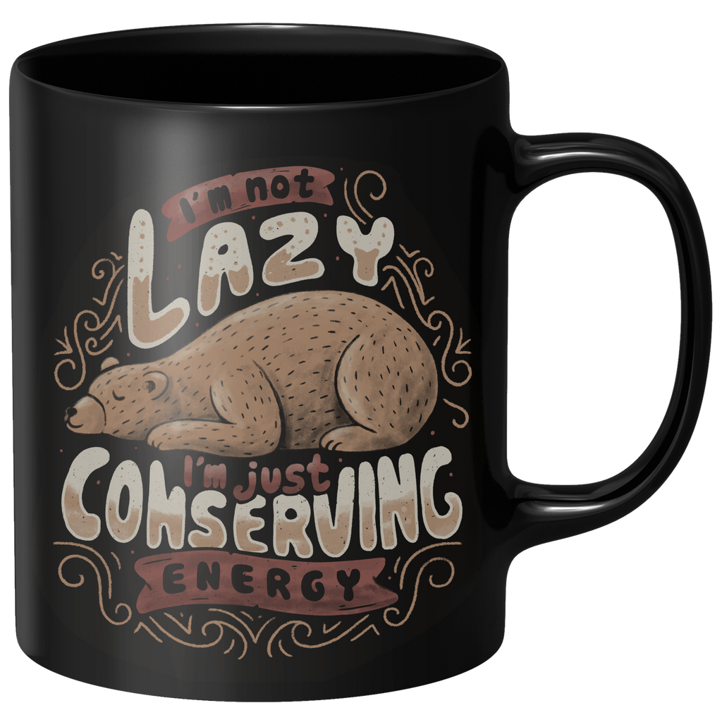 Lazy Bear Mug - Black