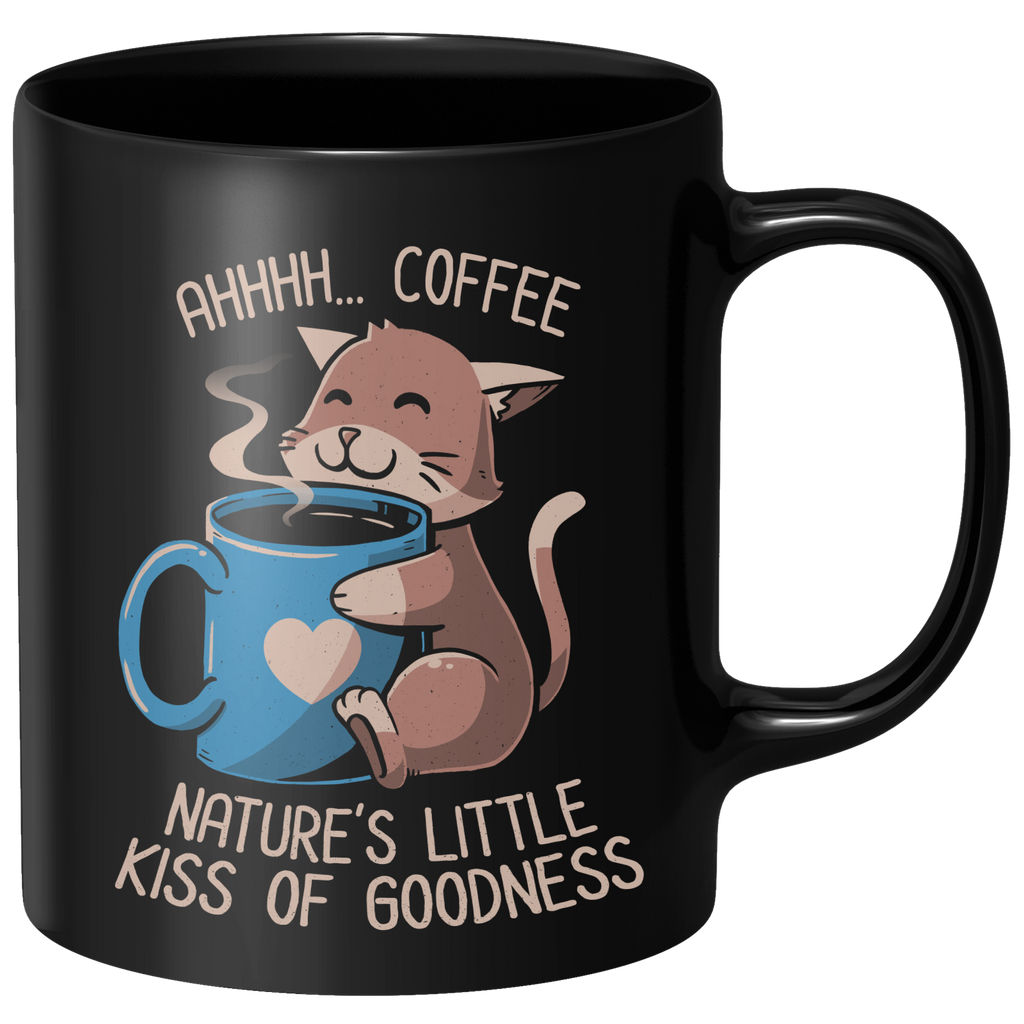 Nature's Little Kiss Of Goodness Mug - Black