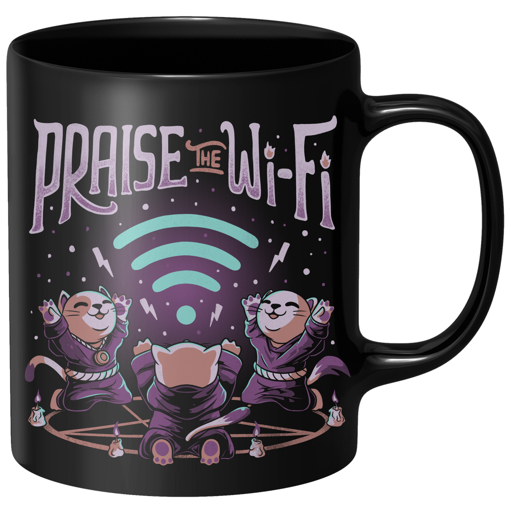 Praise The Wifi Mug - Black