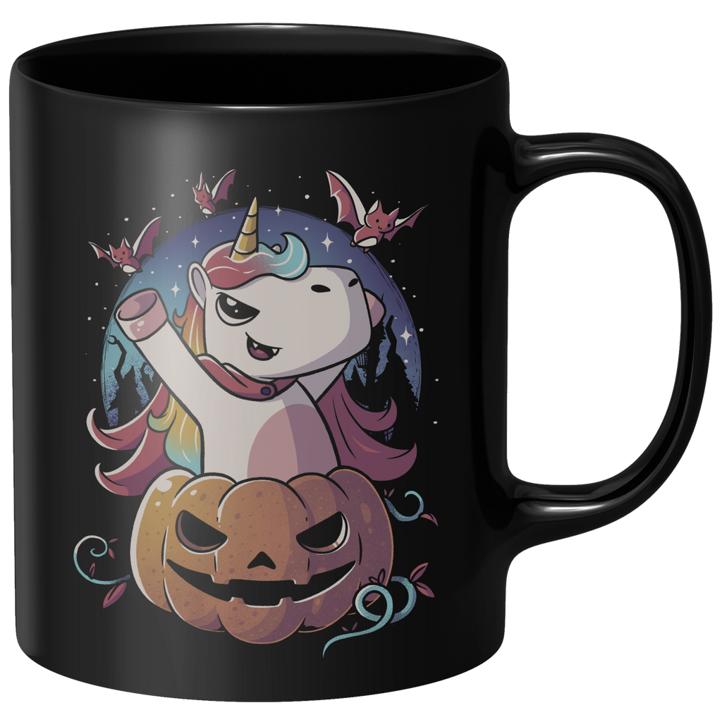 Spooky Unicorn Mug - Black