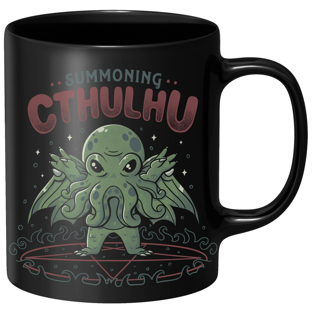 Summoning Cthulhu Mug - Black