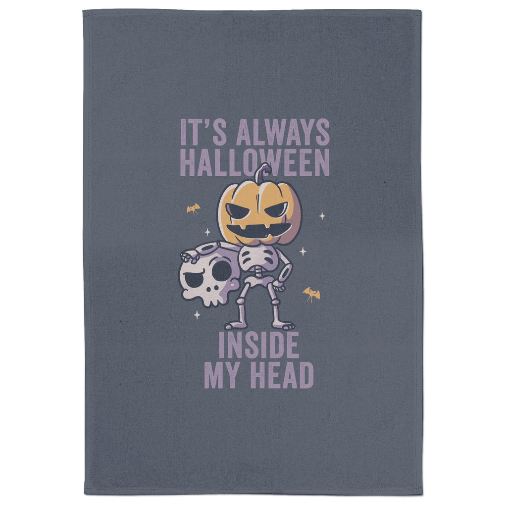 Its Always Halloween Inside My Head Tea Towel